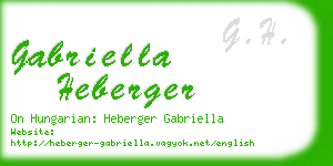 gabriella heberger business card